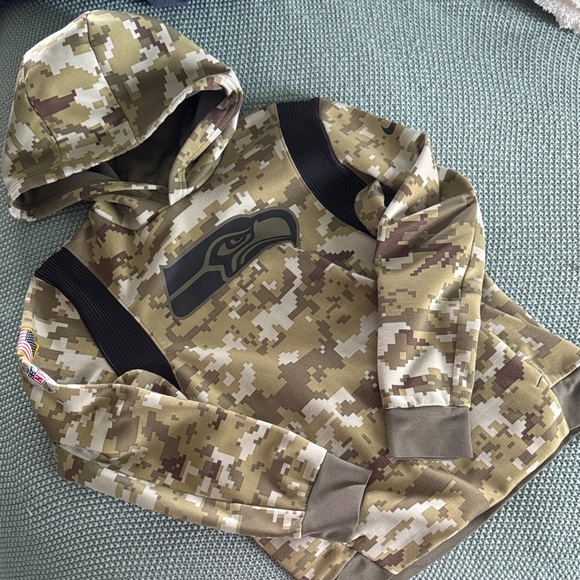 NFL Seahawks Kids Camouflage Hoodie - Picture 1 of 2